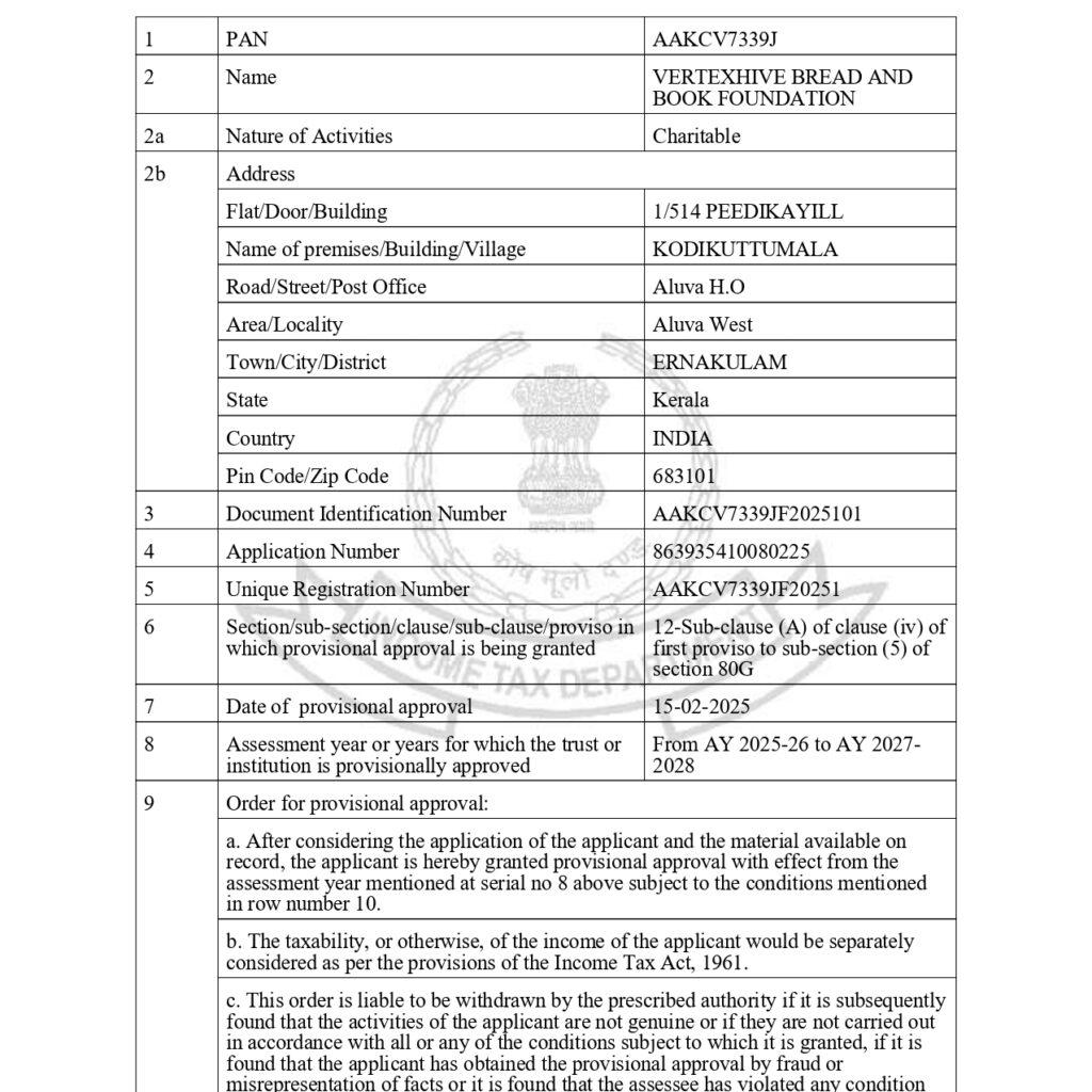 Foundation Certificate 1